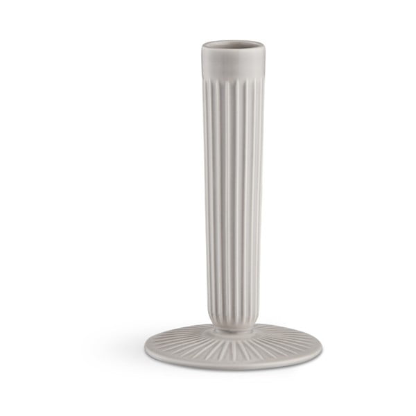 Šviesiai pilkos spalvos akmens masės žvakidė Kähler Design Hammershoi, aukštis 16 cm