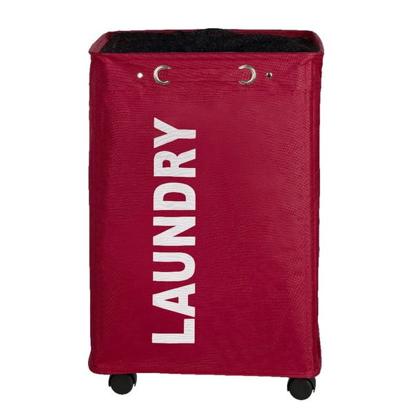 Raudonas skalbinių krepšys Wenko Quadro, 79,2 l-image-2