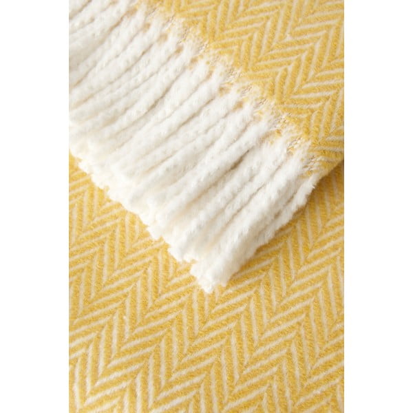 Medaus geltonumo pledas su medvilne Euromant Skyline, 140 x 160 cm-image-1