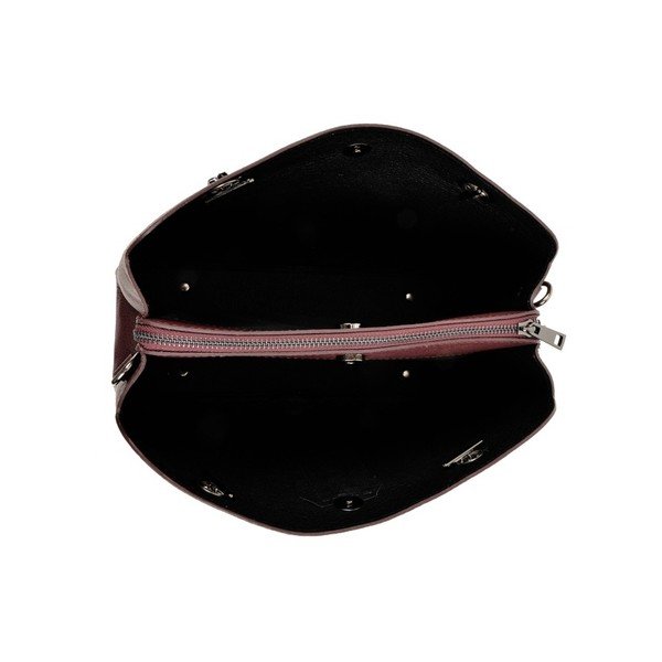 Bordo spalvos odinė rankinė Luisa Vannini Berta-image-2
