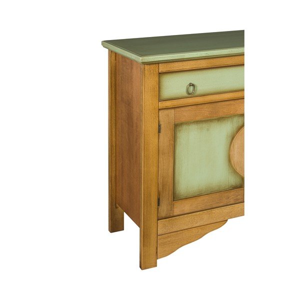 Žaliai ruda komoda "Evergreen House Credenza-image-3