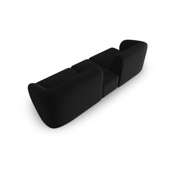 Juodos spalvos iš velveto sofa 246 cm Paolo – Milo Casa-image-3
