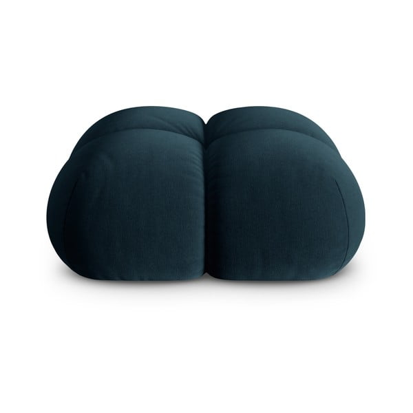 Tamsiai mėlynos spalvos iš velveto taburetė Loretto – Cosmopolitan Design