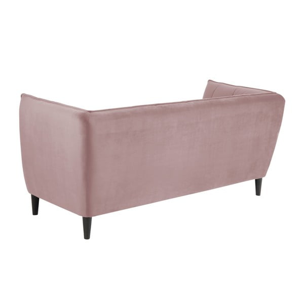 Rožinio aksomo sofa Actona Jonna-image-1
