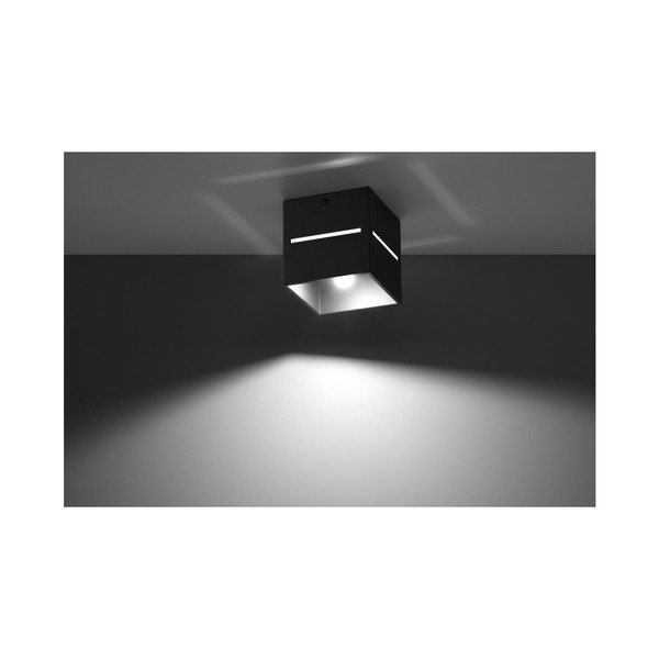 Juodas lubų šviestuvas Sollux Lorum-image-1