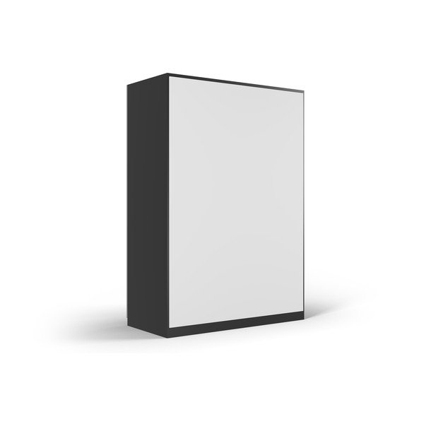 Juoda spinta su veidrodžiu ir stumdomomis durimis 151x215 cm Lisburn - Cosmopolitan Design-image-4