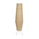 Iš rotango pastatomas šviestuvas natūralios spalvos (aukštis 120 cm) su rotango gaubtu Kamaria – Kave Home