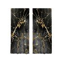 Juodos ir auksinės spalvos užuolaidos, 2 vnt., 140x260 cm - Mila Home