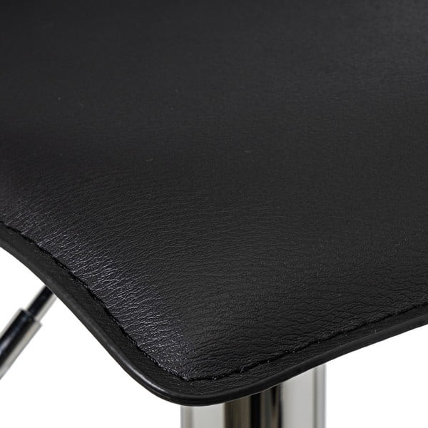 Juodos spalvos iš audinio baro kėdžių komplektas reguliuojamo aukščio 2 vnt. (sėdynės aukštis 63 cm) – Casa Selección-image-3