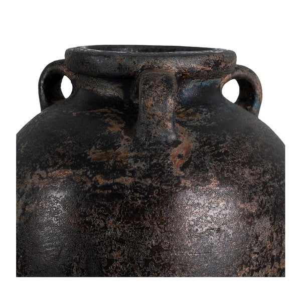 Tamsiai rudos spalvos iš terakotos aukšta vaza (aukštis 60 cm) Artem – Ixia-image-3