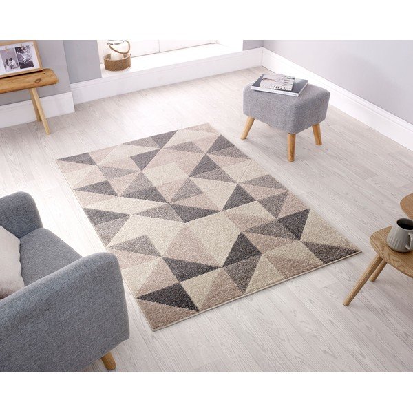 Šedo-růžový koberec Flair Rugs Urban Triangle, 200 x 275 cm-image-4
