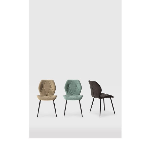 Valgomojo kėdės khaki spalvos 4 vnt. Luna – Marckeric-image-1