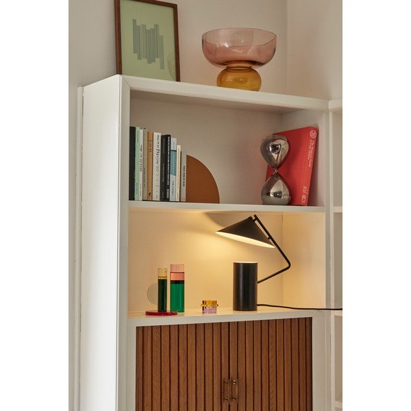 Juodos spalvos iš metalo stalinis šviestuvas (aukštis 32 cm) Sen – Hübsch-image-1