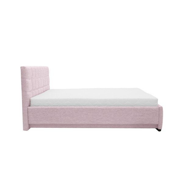 Šviesiai rožinė dvigulė lova Mazzini Beds Dream, 140 x 200 cm-image-2