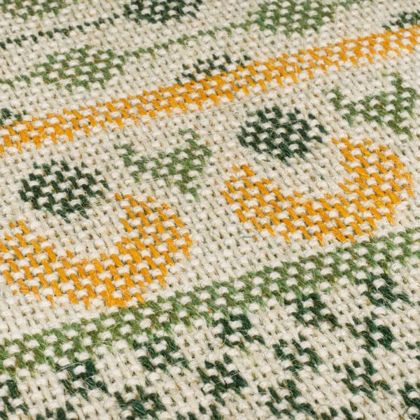 Iš džiuto mišinio kilimas žalios spalvos 160x230 cm Mara Jute Border – Flair Rugs-image-3