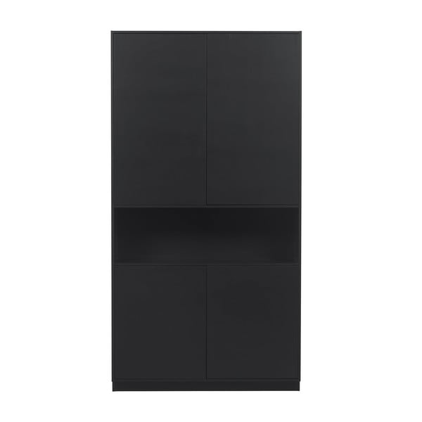 TV spintelė juodos spalvos iš pušies masyvo 110x210 cm Finca – WOOOD