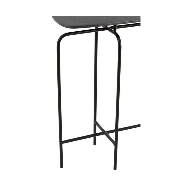 Iš metalo konsolinis staliukas juodos spalvos 30x120 cm Zapala – Light & Living-image-3
