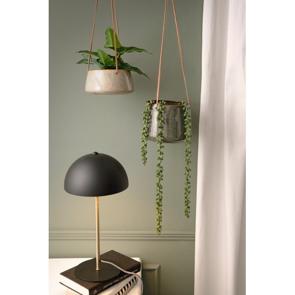 Tamsiai žalias keraminis pakabinamas vazonas PT LIVING Unique, ø 17 cm-image-1