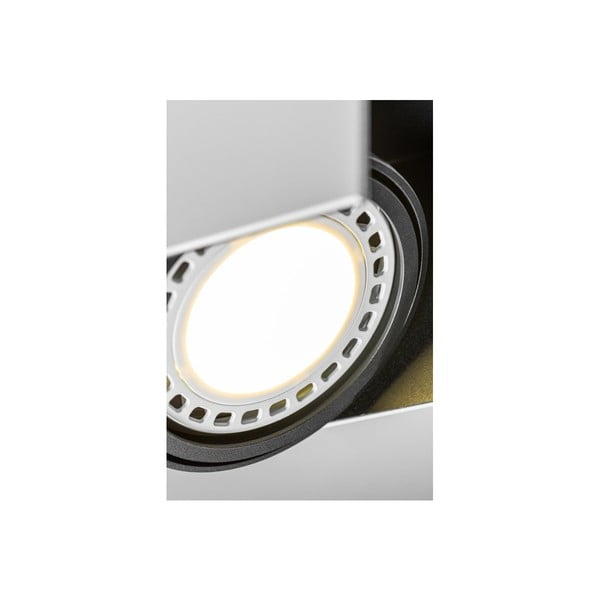 Lubinis šviestuvas baltos spalvos/juodos spalvos 14x15,5 cm su metaliniu gaubtu Verso – GTV-image-1