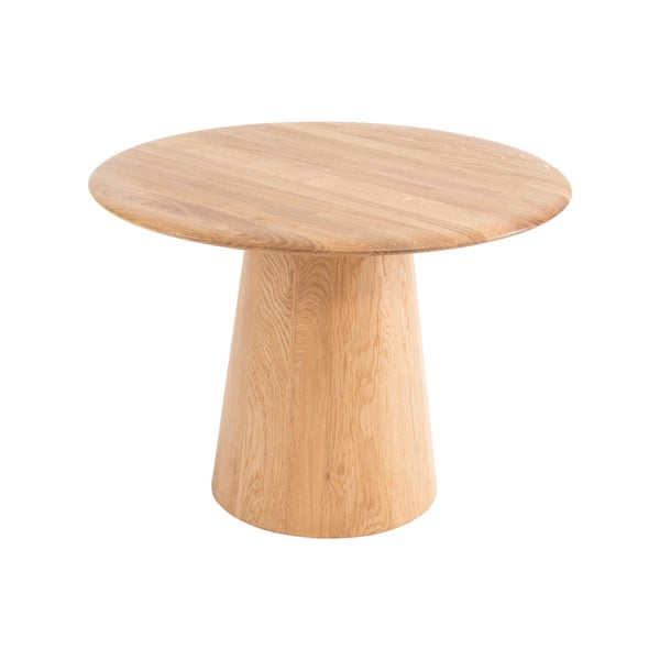 Apvalios formos šoninis stalas iš ąžuolo masyvo ø 55 cm Mushroom – Gazzda