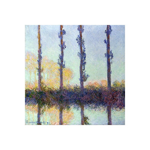 Claude Monet - Keturi medžiai, 40x40 cm