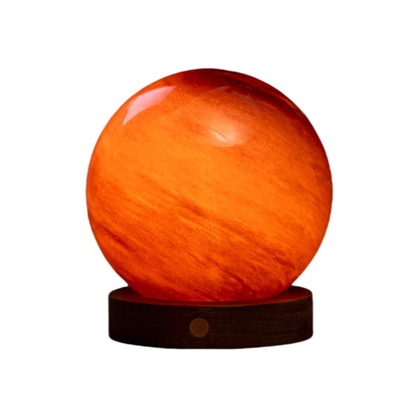 Tamsiai rudos spalvos šviečianti dekoracija USB ø 12 cm Sand Storm – Gingko