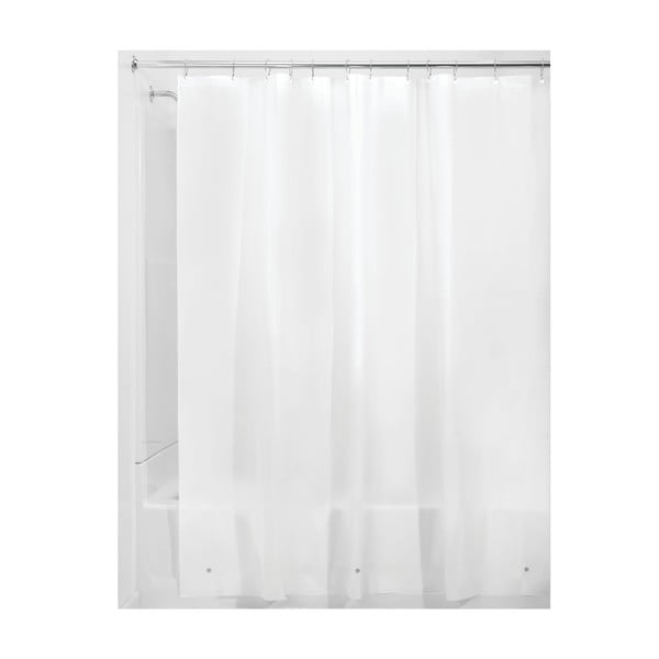 Balta dušo užuolaida iDesign PEVA Liner, 183 x 183 cm-image-1