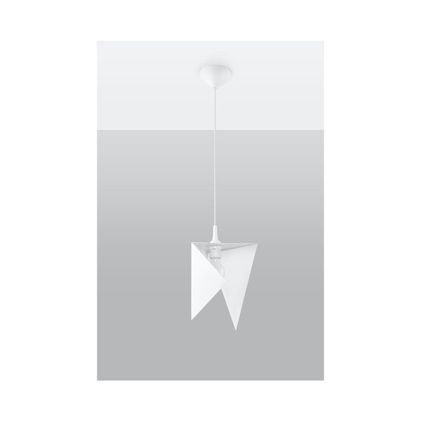 Baltas pakabinamas šviestuvas Sollux Trigono-image-2