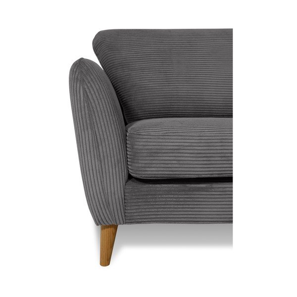 Iš kordinio velveto sofa tamsiai pilkos spalvos 206 cm Paris – Scandic-image-4