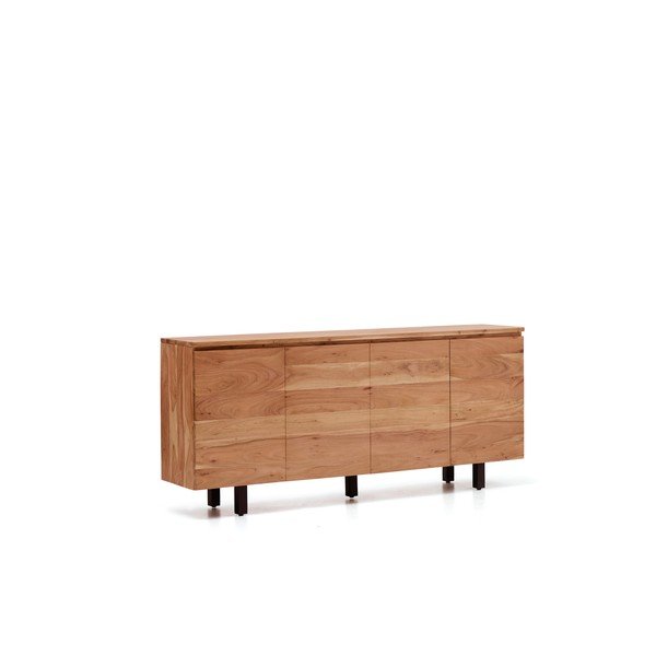 Natūralios spalvos iš akacijos masyvo šoninė spintelė 200x88x40 cm Uxue – Kave Home-image-2