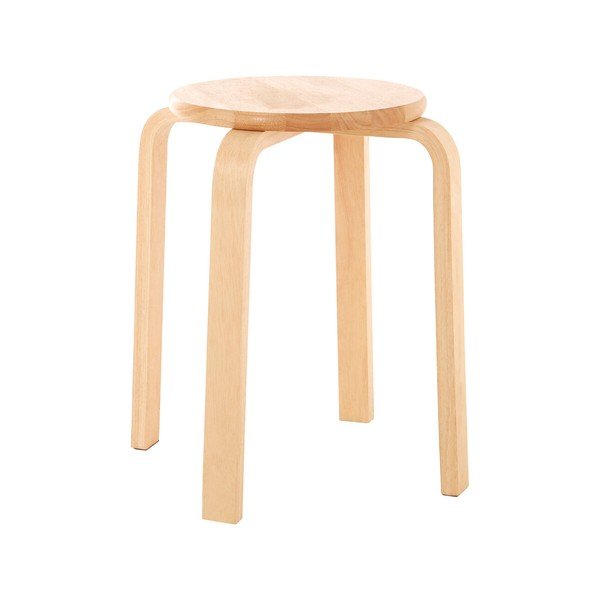 Natūralios spalvos iš kaučiukmedžio masyvo taburetė Heva – Premier Housewares-image-4
