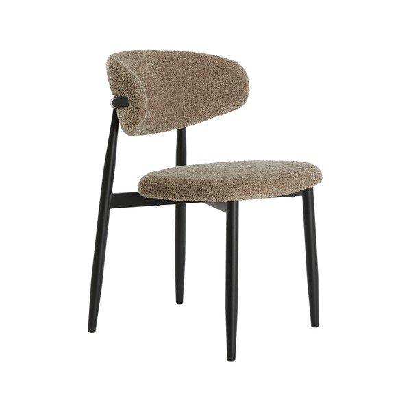 Taupe spalvos iš audinio valgomojo kėdė Eniola – Light & Living