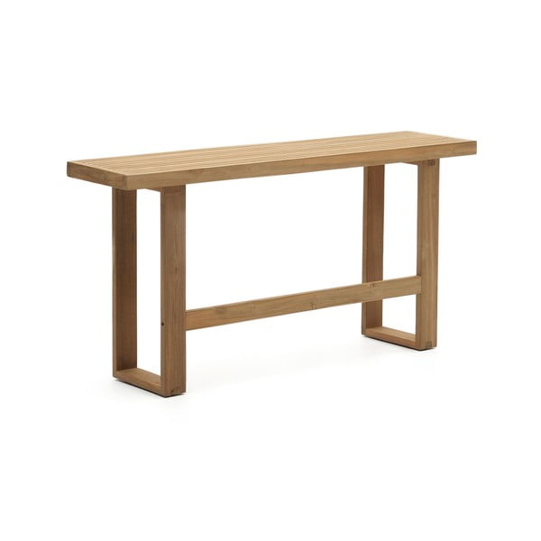 Natūralios spalvos medžio masyvo sodo suoliukas Canadell – Kave Home-image-2