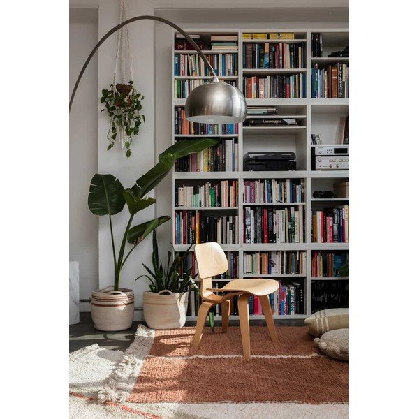 Iš medvilnės kilimas raudonos plytų spalvos/smėlio spalvos 140x200 cm Duetto Toffee – Lorena Canals-image-1