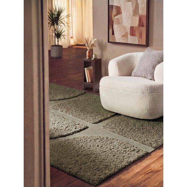 Rankų darbo khaki spalvos kilimas 120x180 cm Lambeth Jasper – Ted Baker-image-2