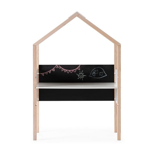 Iš pušies masyvo vaikiškas rašomasis stalas 40x100 cm Roxana – Marckeric