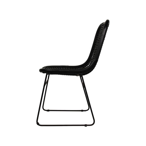 Juoda rotango valgomojo kėdė HSM kolekcija-image-4