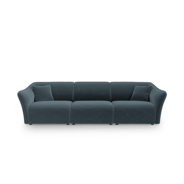 Iš velveto sofa mėlynos spalvos 292 cm Tokyo – Cosmopolitan Design