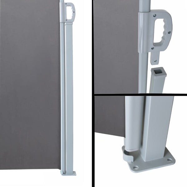 Iš metalo/iš tekstilės tvora žalios spalvos 300x160 cm – Garden Pleasure-image-1