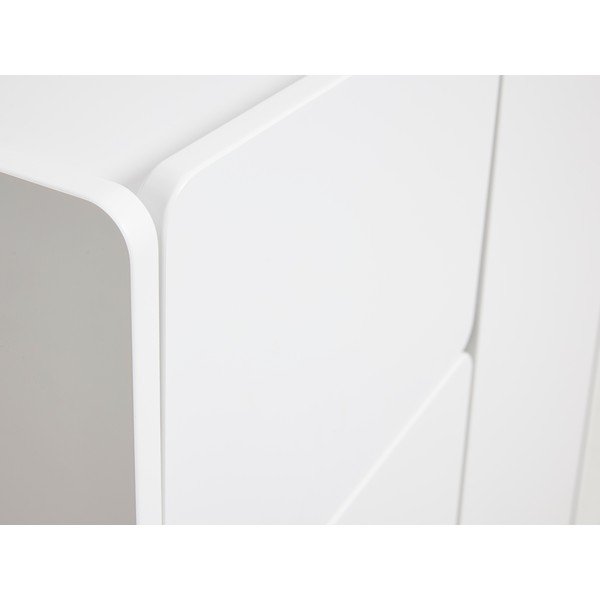 Baltos spalvos spintelė 80x100x40 cm Bera – Unique Furniture-image-4