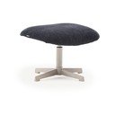 Tamsiai mėlynos spalvos taburetė iš šenilinio audinio Teryl – Kave Home