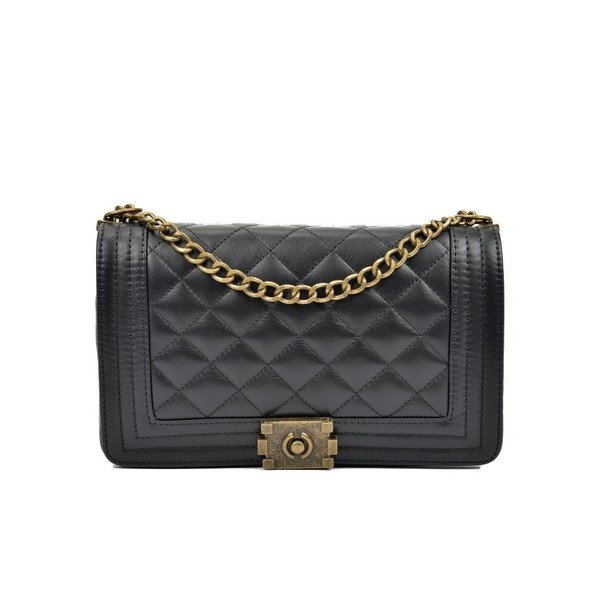 Juoda odinė kišenė Anna Luchini Mini Nero-image-1