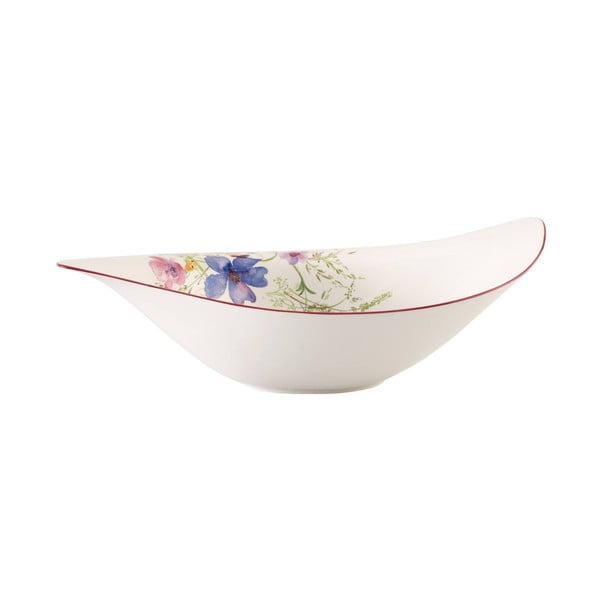 Balta porcelianinė salotinė su gėlių motyvais Villeroy & Boch Mariefleur Serve, 3,8 l