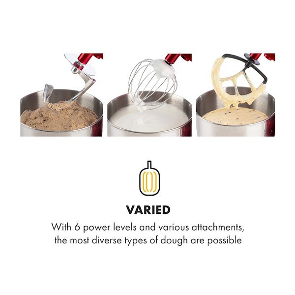 Daugiafunkcis virtuvės kombainas Red Klarstein Lucia Elegance-image-4