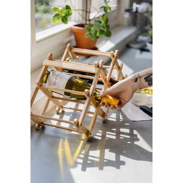 Bambukinis vyno stovas - Bonami Essentials-image-2