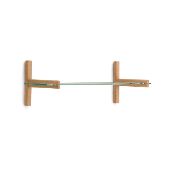 Natūralios spalvos iš stiklo modulinė lentyna 90x28x30,5 cm Sitra – Kave Home-image-2