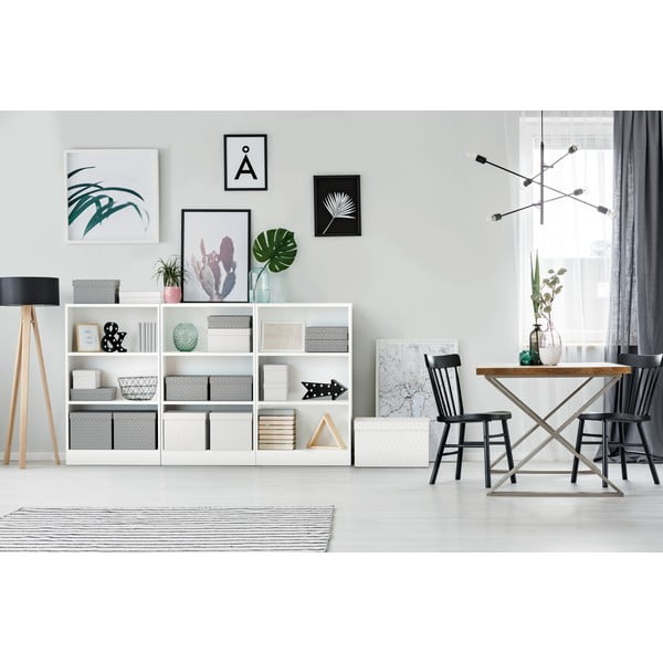 Sada 3 šedých úložných boxů Leitz Eselte, 20 x 25,5 cm-image-1