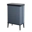 Iš perdirbto plastiko galima atidaryti palietus šiukšliadėžė mėlynos spalvos 54 l Verto High – Curver