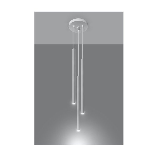 Baltos spalvos iš metalo kabantis šviestuvas ø 20 cm Fideus – Sollux-image-1