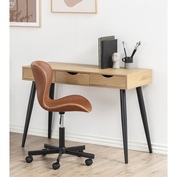 Darbo stalas su medžio apdaila Actona Neptun-image-1